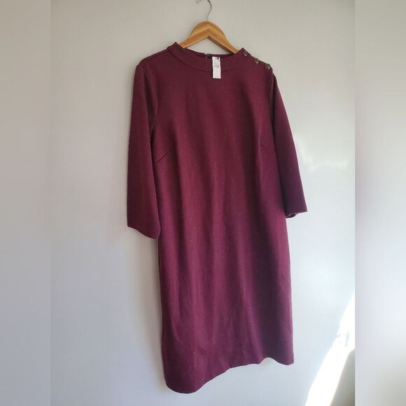 NWT Talbots Knit Bateau Neck Dress plus size 1x - Picture 4 of 10